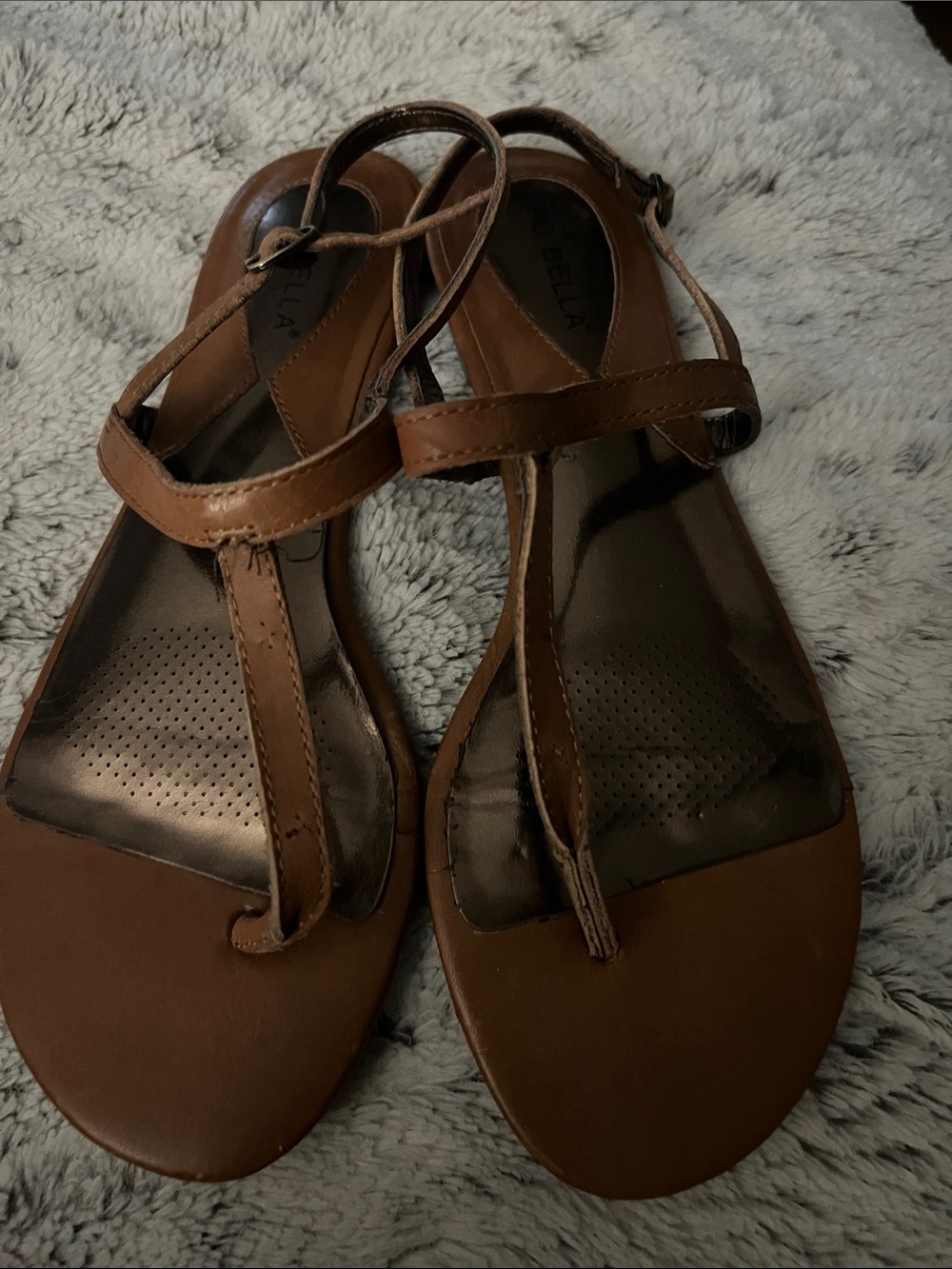 5/$10 item Brown Women's T-Strap Sandals